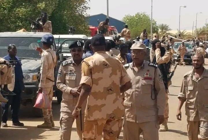 Central Reserve Forces deployed in Khartoum on April 29, 2023