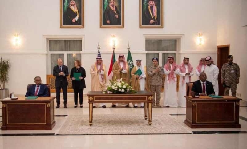 The signing of the Jeddah Humanitarian Declaration on May 11, 2023