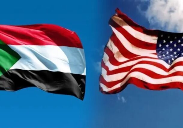 أعلام السودان والولايات المتحدة