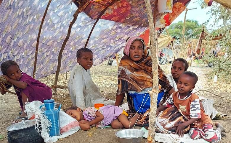 Sudanese refugees in Awiel South Sudan, on May 4, 2023 (photo World Vision)