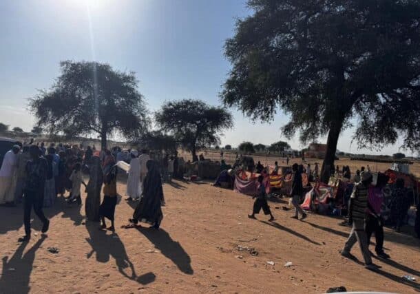 مجموعة من النازحين الهاربين من الفاشر وصولوا الى طويلة بعد معاناة شاقة